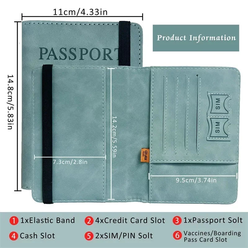 Vintage Passport Covers Holder