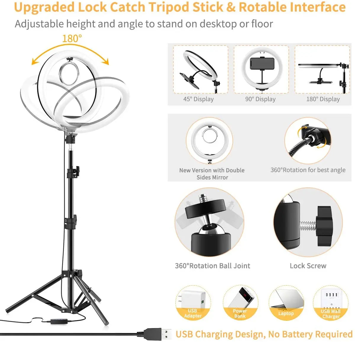 LED Selfie Ring Lighting Photographic