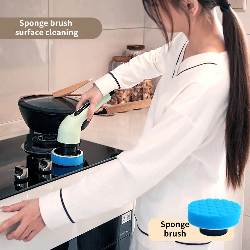Electric Spin Cleaning Scrubber